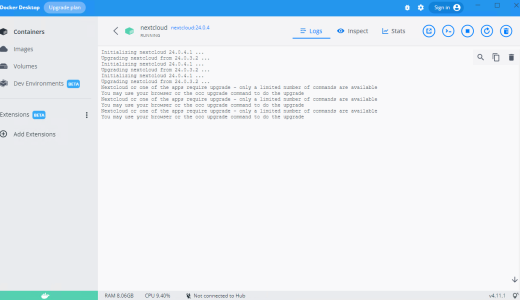 Nextcloud +You may use your browser or the occ upgrade command to do the upgrade