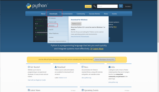 Windows 11 安装python