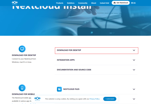 NextCloud Desktop 安装和使用