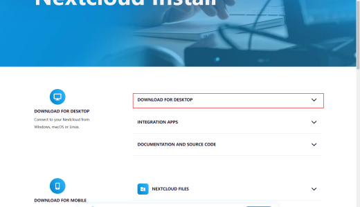 NextCloud Desktop 安装和使用