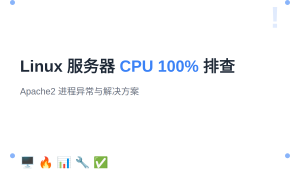 Linux 服务器 CPU 占用率 100% 排查与解决：从发现问题到彻底修复